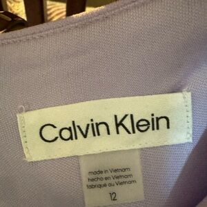 Calvin Klein Lavender Sheath w/ Petal sleeves